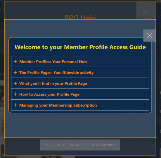 member profile