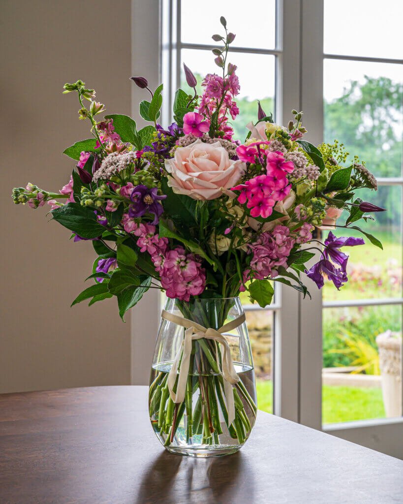 Classic vase of flowers