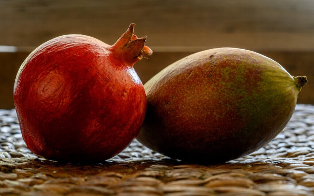 Pomegranate and mango
