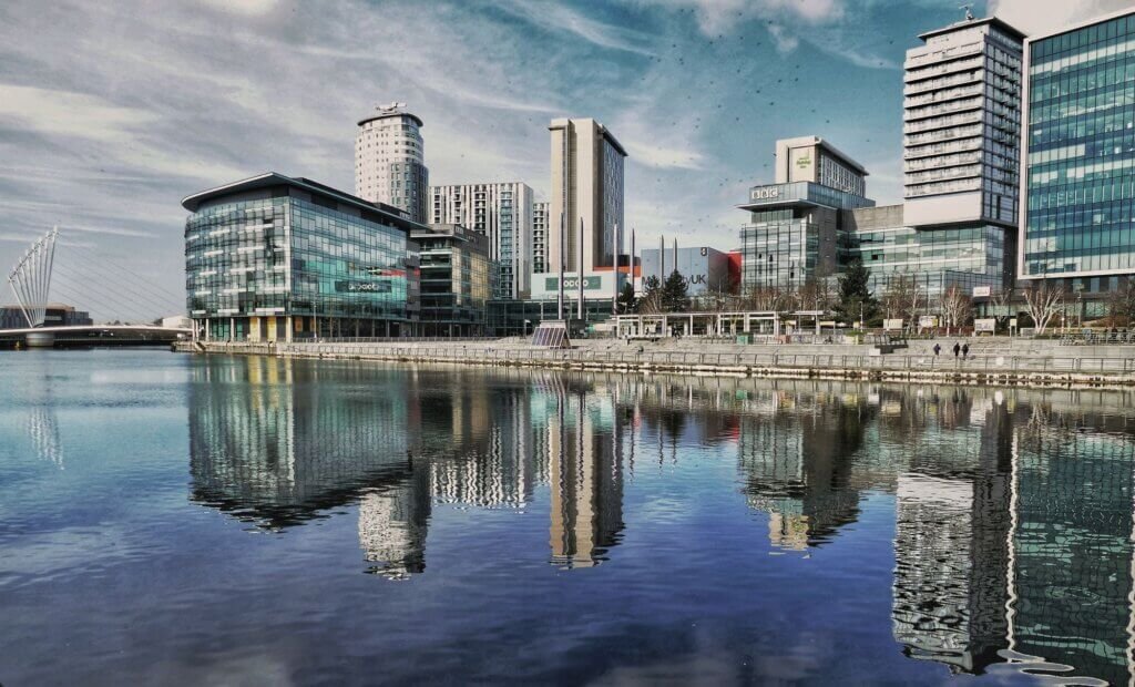 Pier 10 across the northern basin, media city