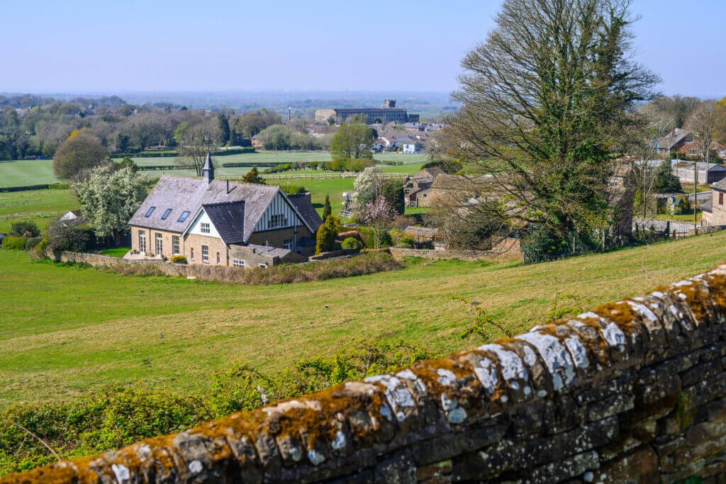 The Chapel with Adelphi Mill in the distance