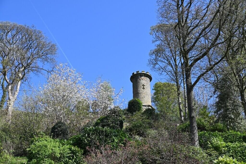 Towering above