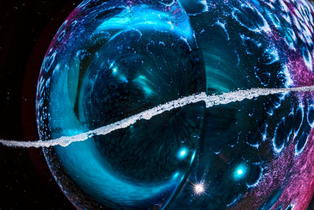 Ringed Planet Paperweight (detail)