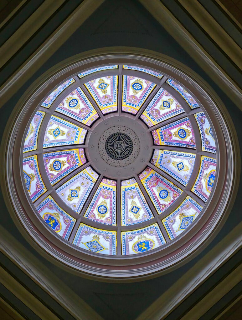 Stained glass dome